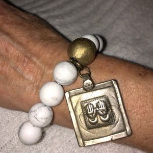 Beaded Bracelet w Charm